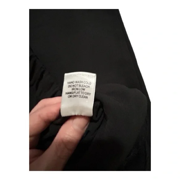 Oddy Wide Leg Pants 1XL Black Tie Waist Comfy Boho Summer NWOT Plus - Picture 7 of 7